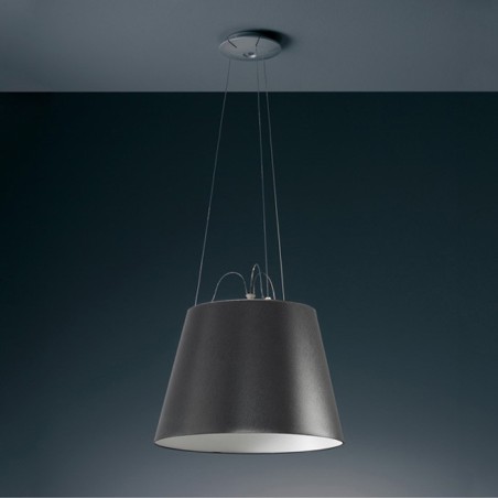 Tolomeo Mega Black Suspension lamp