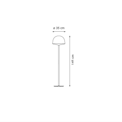 Fontana Arte Cheshire Lampada da Terra