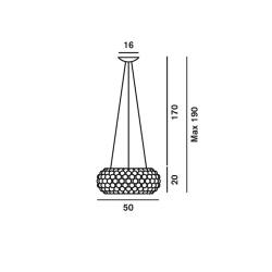 Caboche Medium Led Suspension Lamp