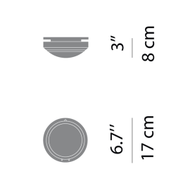 Luceplan Metropoli D2017V1 Lampada da Parete/Soffitto