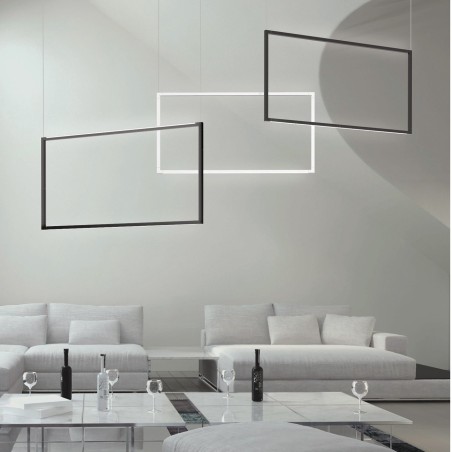 Spigolo vertical suspension lamp