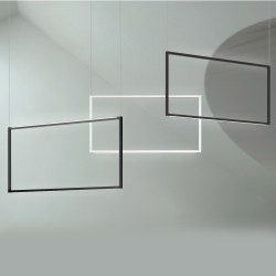Spigolo vertical suspension lamp