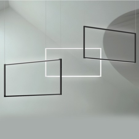 Spigolo vertical suspension lamp