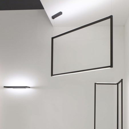 Spigolo horizontal suspension lamp