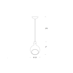 Fontana Arte Parola LED Lampada a Sospensione