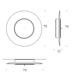 Lunaire Led Wall lamp Fontana Arte | ProfessioneLuce