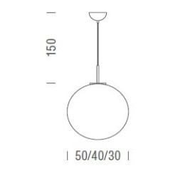Asteroide Ø40 Suspension lamp | ProfessioneLuce