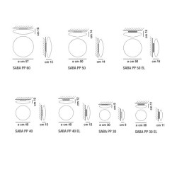 Saba Wall/Ceiling lamp | ProfessioneLuce