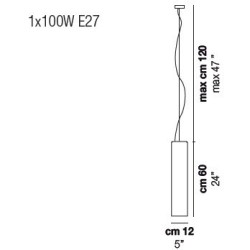 Vistosi Tubes Lampada a sospensione