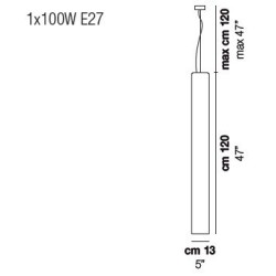 Vistosi Tubes Lampada a sospensione