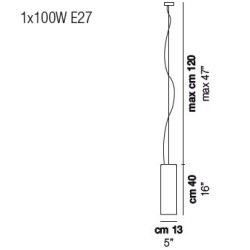 Vistosi Tubes Lampada a sospensione