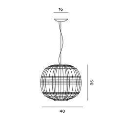 Foscarini Tartan Lampada a Sospensione