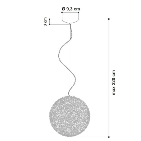 Matassa Suspension lamp