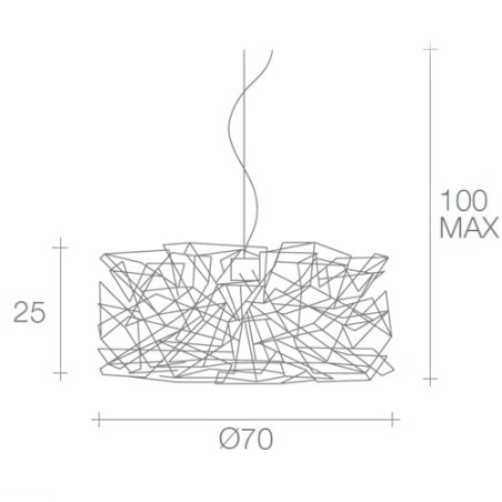 Terzani Etoile Lampada a Sospensione