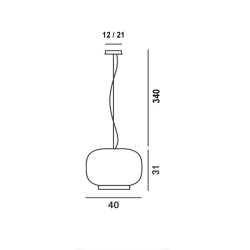 Foscarini Chouchin 1 Reverse Lampada a Sospensione