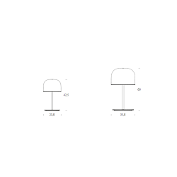 Fontana Arte Equatore Lampada da Tavolo