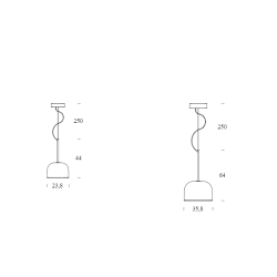 Fontana Arte Equatore Lampada a Sospensione