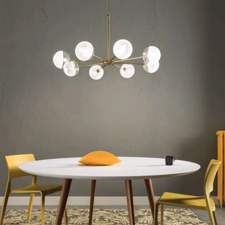 Il Fanale Molecola 8 Luci Lampada a Sospensione