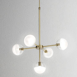 Il Fanale Molecola 5 Luci Lampada a Sospensione