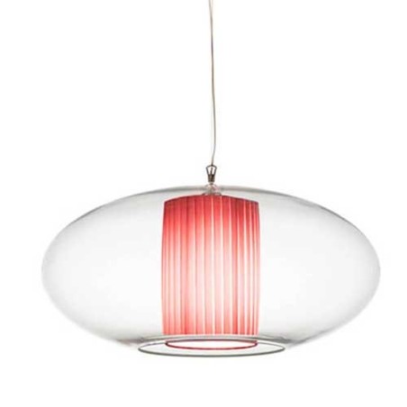 Modoluce Ellisse Media Plissé Ribbon Lampada a Sospensione