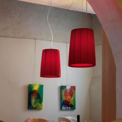 Modoluce Florinda 1 Plissè Ribbon Lampada a Sospensione