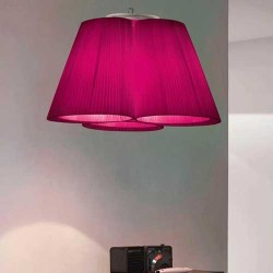 Modoluce Florinda 3 Plissè Ribbon Lampada a Sospensione