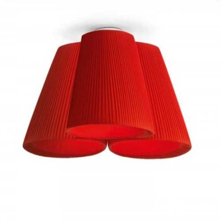 Modoluce Florinda 3 Plissé Ribbon Lampada da Soffitto