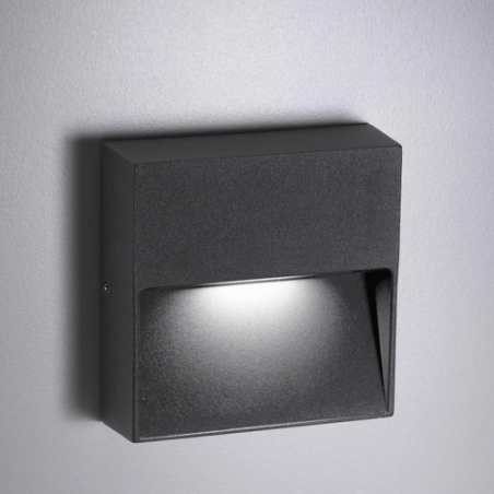 Ailati Bottom Lampada da Parete Quadrata IP54