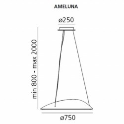 Artemide Ameluna Lampada a sospensione