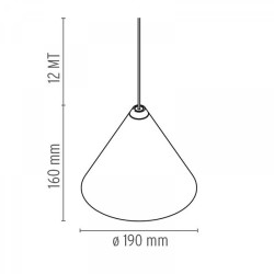 Flos String Light Testa a Cono Lampada a Sospensione
