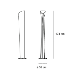 Artemide Cadmo LED Lampada da Terra