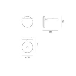 Artemide Demetra Faretto Con Interruttore