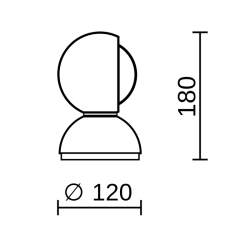 Artemide Eclisse Table Lamp