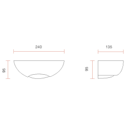 Belfiore 9207 Lampada da Parete