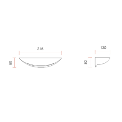 Belfiore 8235 Lampada da Parete