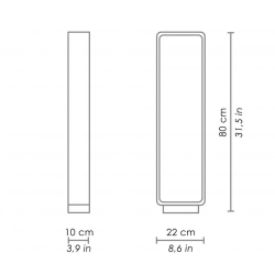 Ailati Stola Lampada da Terra per Esterno IP65