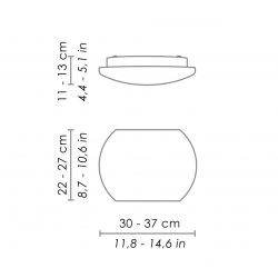 Ailati Chiusa Lampada da Parete/Soffitto