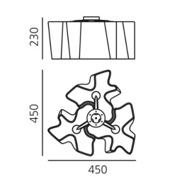 Logico Mini 3x120°ceiling lamp_C_Esclusa_Lampadina/e_NON_inclusa/e_Not_Included