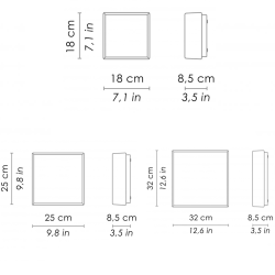 Caorle Wall/Ceiling lamp