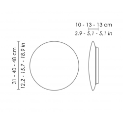 Bis IP44 Wall/Ceiling lamp Ailati | ProfessioneLuce