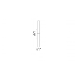 Ailati Stick 65 LED Lampada da Parete Doppia