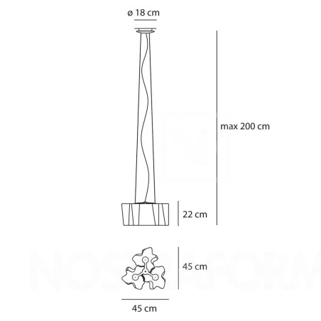 Logico Mini 3x120° suspension lamp_B_Esclusa_Lampadina/e_NON_inclusa/e_Not_Included