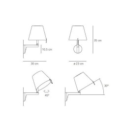 Artemide Melampo wall lamp