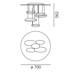 Mercury Mini Led ceiling lamp