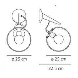 Artemide Miconos Lampada da Parete