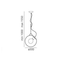 Miconos suspension lamp