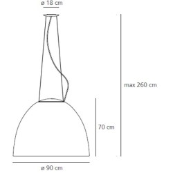 Artemide Nur 1618 Lampada a Sospensione