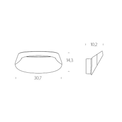 Fontana Arte Bonnet Lampada da Parete