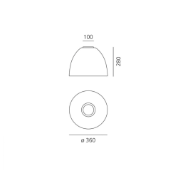 Artemide Nur Mini LED Lampada da Soffitto
