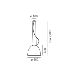 Artemide Nur Halo Lampada a Sospensione